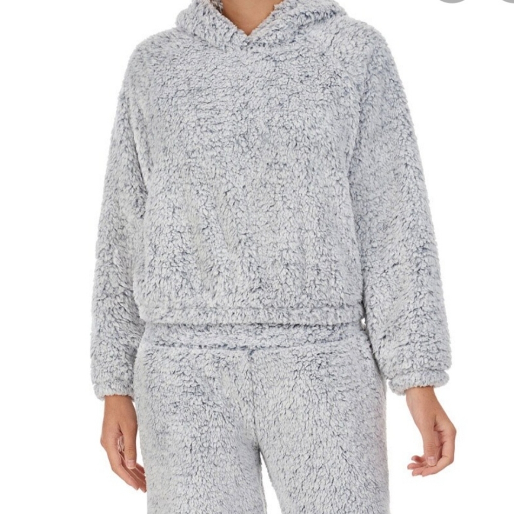 Hooded Teddy Fleece Pajama Top